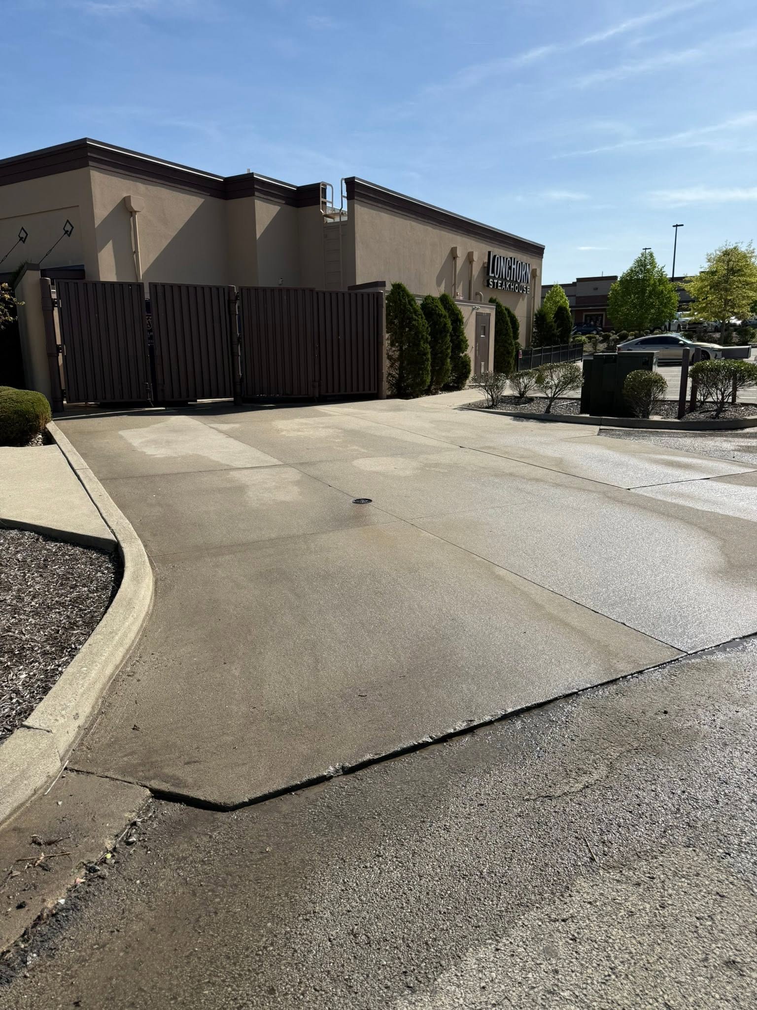 Dumpster Pad Cleaning by South Hills Soft Wash