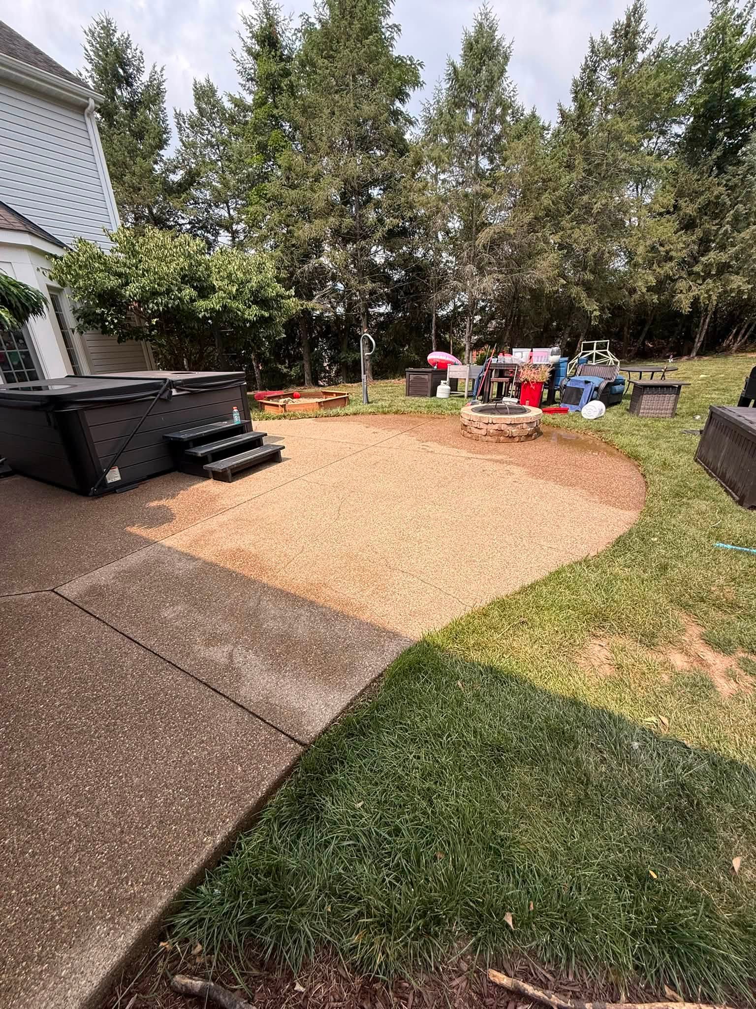 After: Before and after exterior cleaning